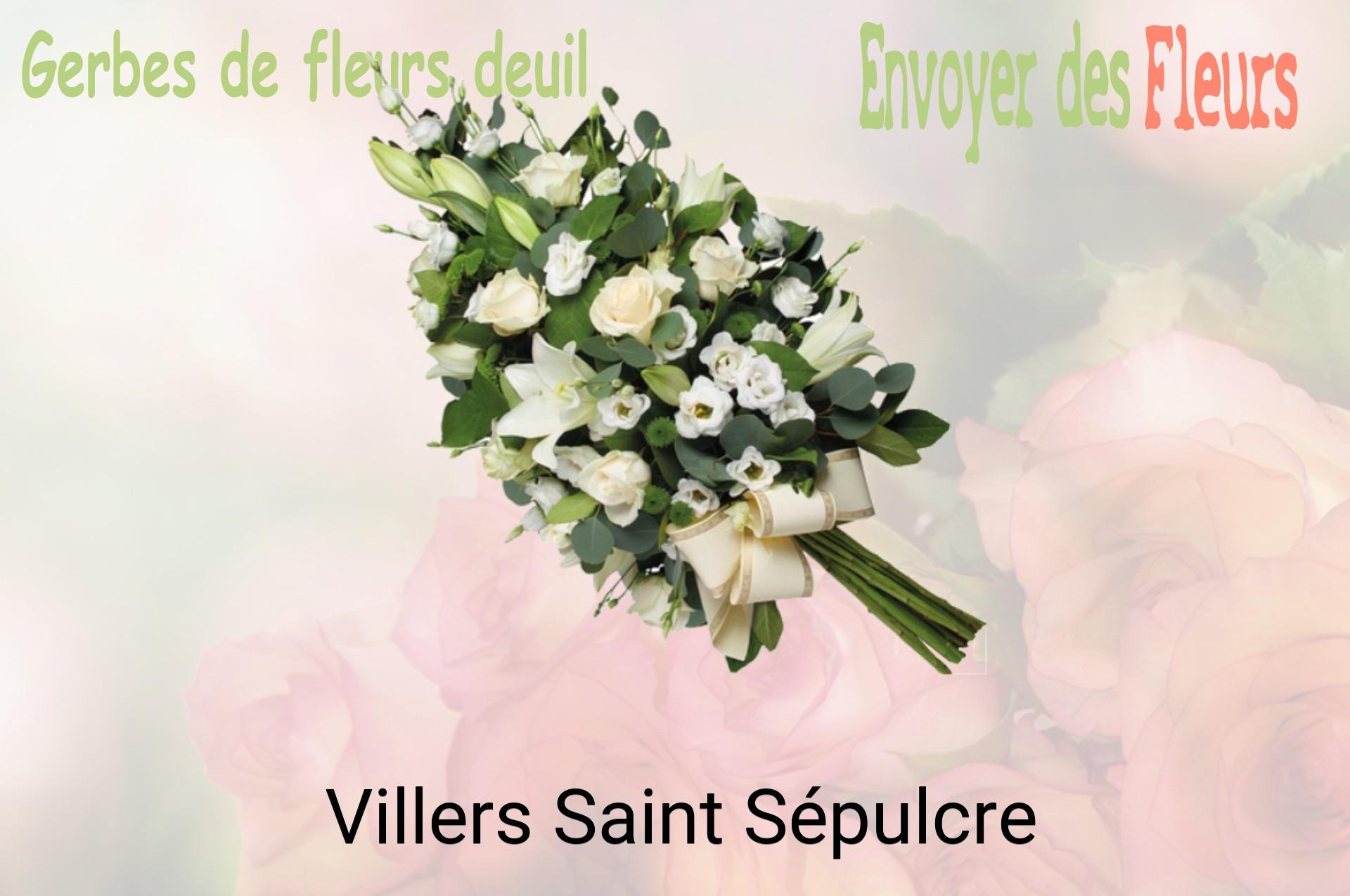 Gerbe de fleurs de deuil livrée à Villers-Saint-Sépulcre